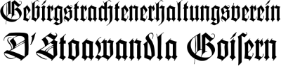 GTEV D&rsquo;Stoawandla Goisern